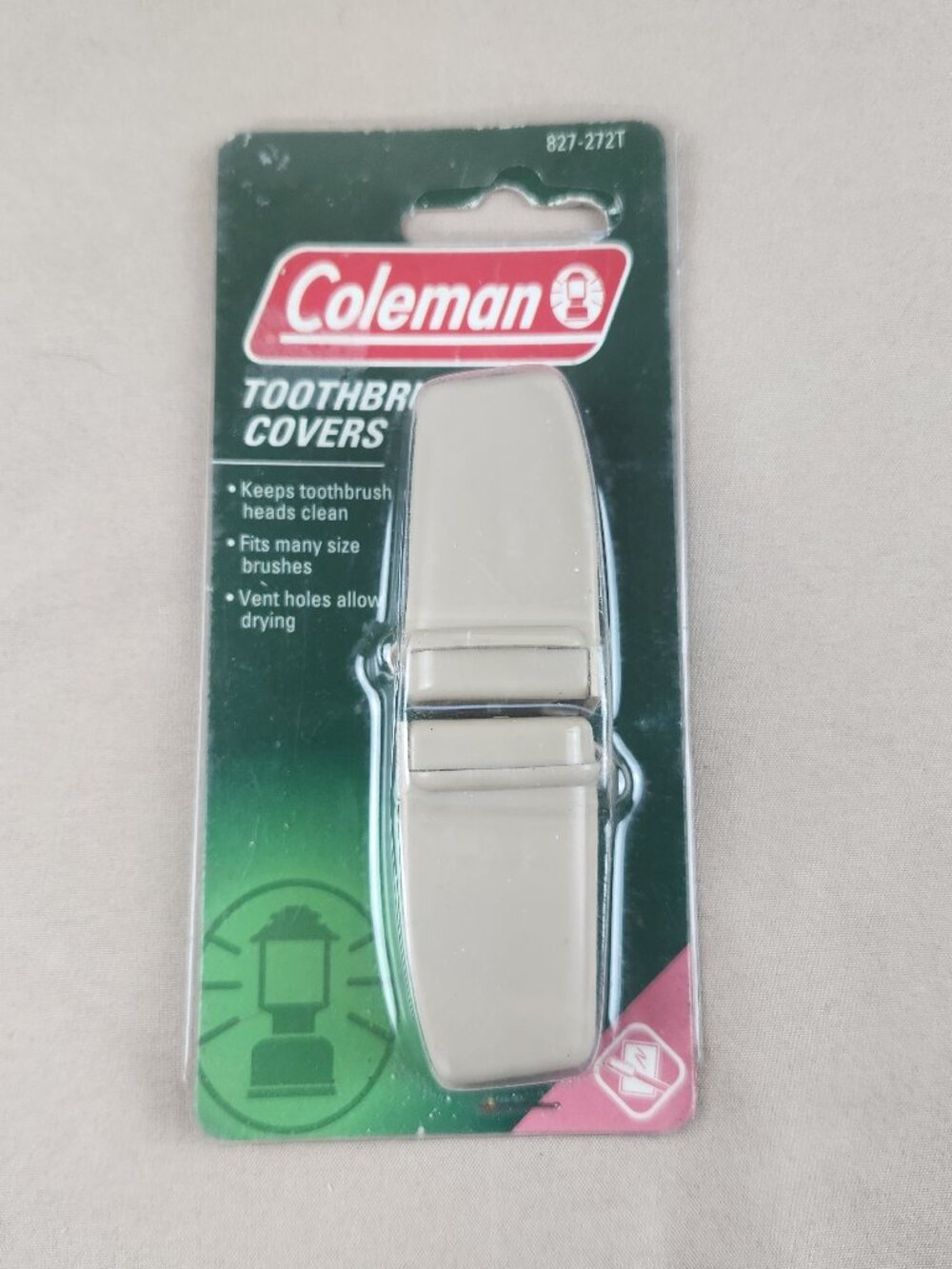 Coleman Toothbrush Covers Protector Case Hiking Travel Camping NEW-Old Stock